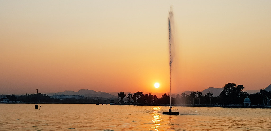 Sunset at Fateh Sagar Lake